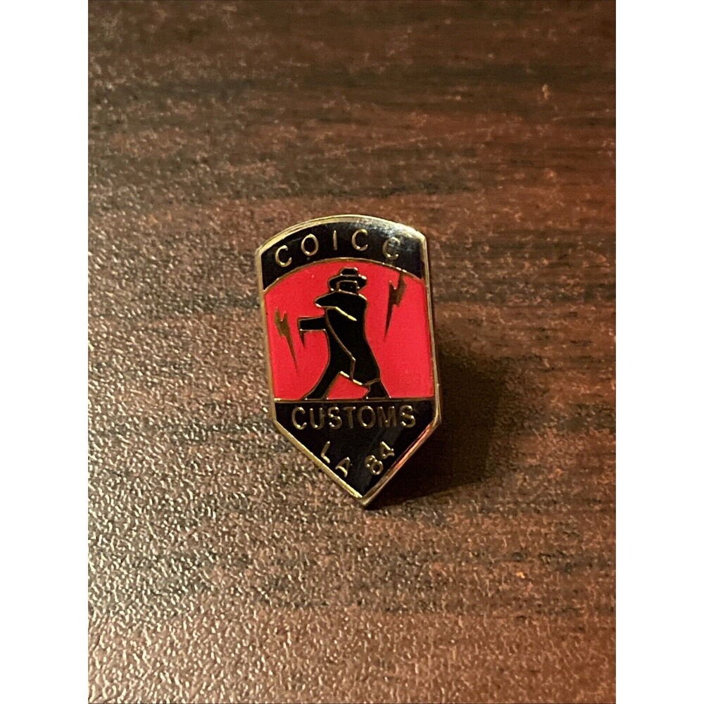 1984 Los Angeles Olympics COICC Customs Lapel Hat Pin